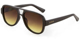 Carve Zion Sunglasses | Gloss Black with Brown Yellow Gradient Lens