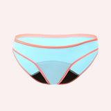 Love Luna Teens & Tweens First Period Bikini Brief | Aqua/Watermelon