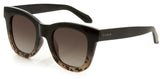 Carve Elba Polarized Sunglasses | Black/Milky Tort with Gradient Brown Lens 36061