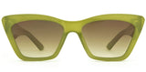 Carve Tahoe Sunglasses | Gloss Translucent Pear with Gradient Brown Lens