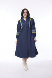 ORIENTIQUE ISFAHAN DENIM DRESS| 31053