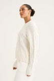 YARRA TRAIL TRAILER CABLE KNIT | ECRU