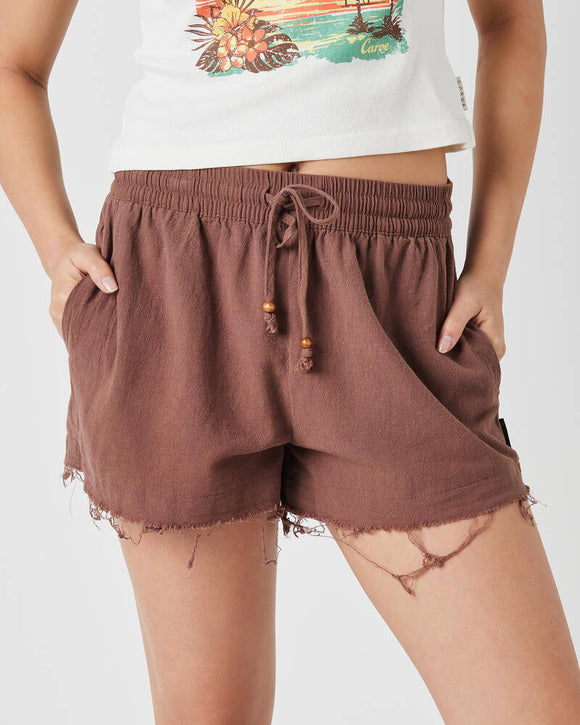 Carve Kauai Beach Shorts| CHOCOLATE