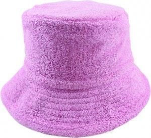 Floppy Toweling Bucket Hat | Pink