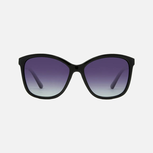 Carve Lila Polarized Sunglasses | Gloss Black and Purple Gradient Lens