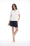 ORIENTIQUE | Linen Blend Shorts