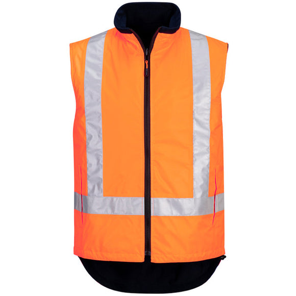 PORTWEST MX214 - Cross Back Polar Fleece Reversible Vest