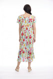 ORIENTIQUE | La Mala Midi Square Neckline Dress