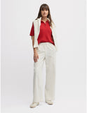 YARRA TRAIL | CAFE KNIT POLO - YTWN7735 | RUBY