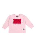 ANIMAL CRACKERS | Contrast Raffi Crew | PINK