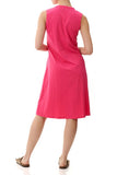 GIVONI #2LY71 - PINTUCKED JERSEY DRESS| PINK