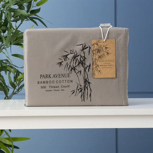 Park Avenue 500 Thread Count| NO FLAT SHEET | Natural Bamboo Cotton Sheet Set