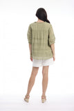 ORIENTIQUE | Cotton Gauze Top Pleated