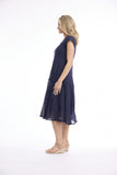 ORIENTIQUE | Cotton Gauze Dress Bias Pockets