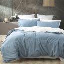 RENEE TAYLOR Vintage Wash Reversable Quilt Cover Set -