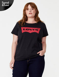 Perfect Tee Batwing Graphic (Plus Size) | Black