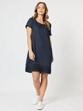 G0RDON SMITH Ruffle Hem Linen Dress |