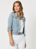 Knitted Denim Jacket | Denim