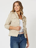 Military Denim Jacket | Natural