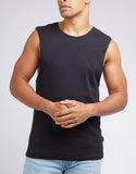 Over Crouch Acid Muscle Tee | Black