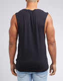 Over Crouch Acid Muscle Tee | Black