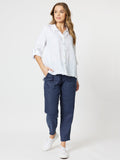 Ruffle Hem Linen Shirt Gordon Smith