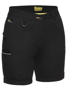 Bisley Womens Stretch Cotton Short | Black