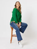 Valerie V Neck Knit - Emerald