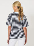 Saint Tropez Striped Tee | Navy