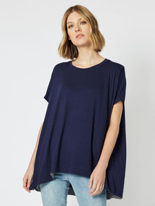 Serene A-Line T-Shirt - Navy