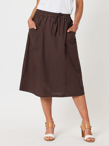 Sports  Linen Pull on  Skirt