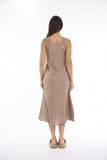 ORIENTIQUE | Linen Solid Dress Strappy
