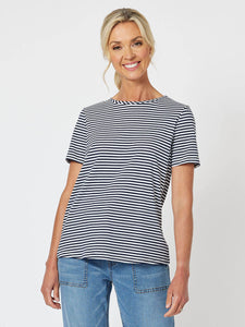 Stripe Tee | Navy