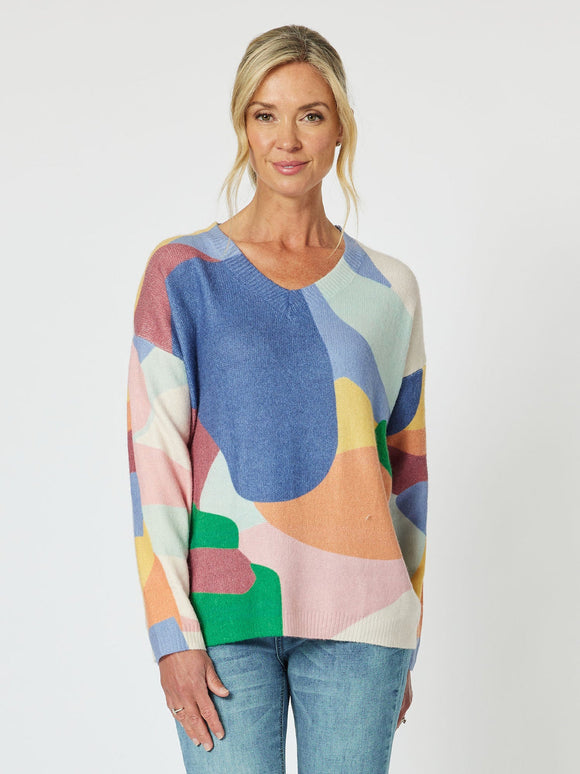 GORDON SMITH|VIENNA PRINT KNIT - MULTI