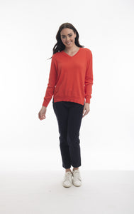 ORIENTIQUE New V Neck Jumper