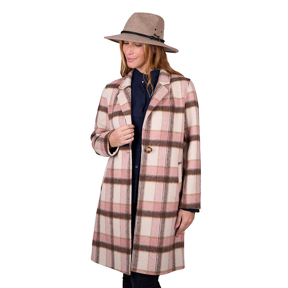 Thomas Cook Women's Leicester Wool Coat - Pink