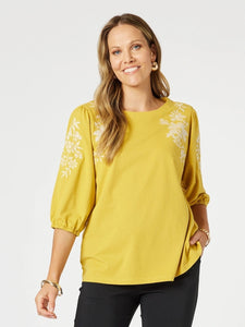 CLARITY JILL EMBROIDERY TEE | 47849