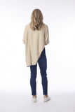 ORIENTIQUE OVERSIZED KNIT TOP 1326 | NATURAL MELANGE