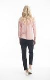 Boat Neck Knit | Soft Pink Melange