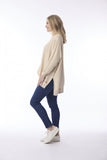 ORIENTIQUE OVERSIZED KNIT TOP 1326 | NATURAL MELANGE
