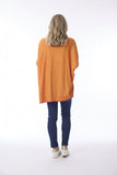 ORIENTIQUE OVERSIZED KNIT TOP 1326 | ORANGE
