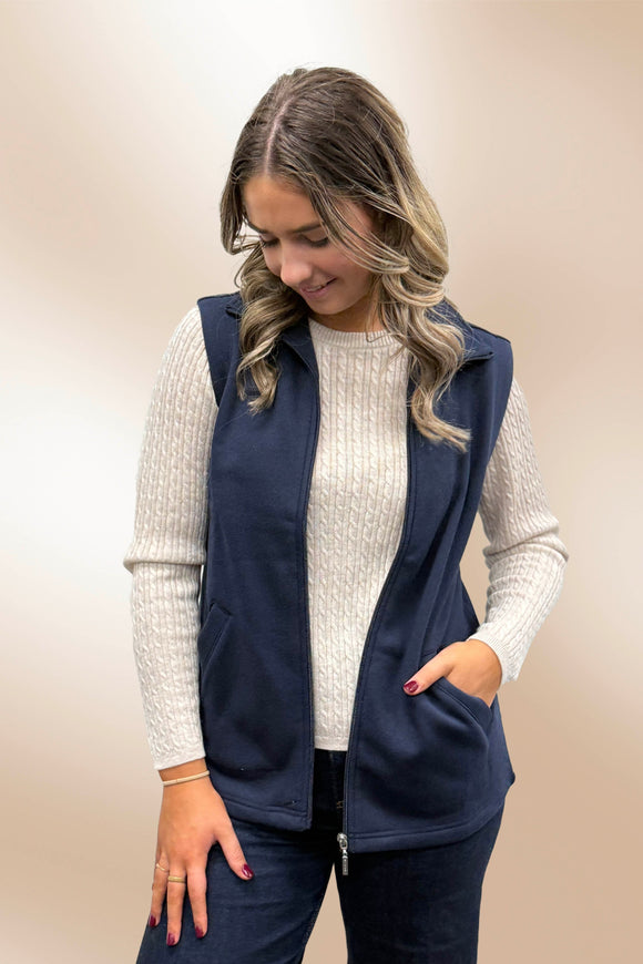 GIVONI ZIP THROUGH VEST 5FC34