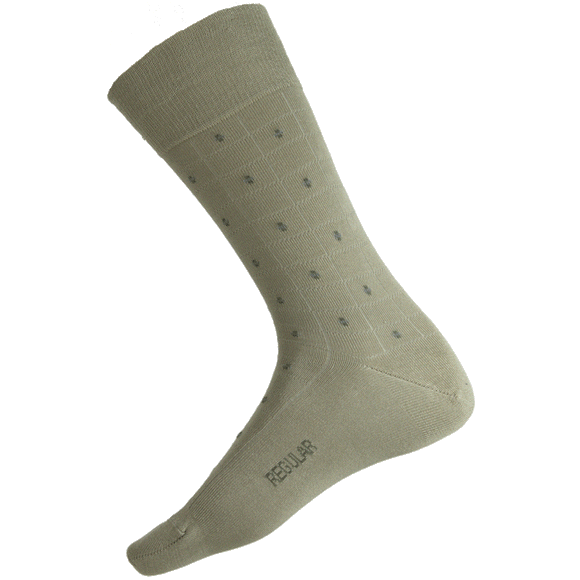 H/L 85% Mercerised Cotton Health Sock® | Check Spot