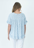 RENOMA  Spot Frill Top