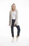 ORIENTIQUE Long Cardigan with Shawl Collar