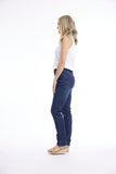 ORIENTIQUE DARK DENIM STRAIGHT LEG JEAN 9616