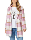 Hunter Check Coat in Pink