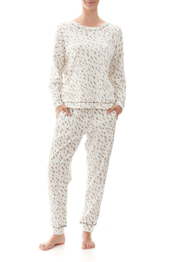 Long Ski Pyjama Set | Cleo Ivory