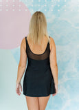 LE SCULPT Mesh Yoke Swim Dress SKU: BDSW2306-8