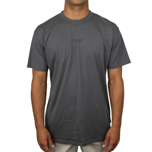 CARVE MENS HERITAGE T-SHIRT | CHARCOAL